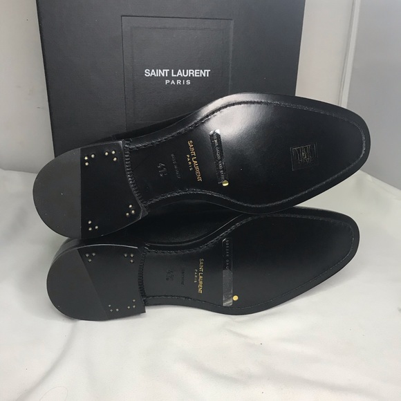 Saint Laurent Paris Leather Studded Chelsea Boots - Picture 8 of 11